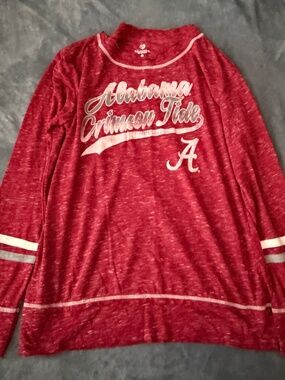 Alabama Crimson Tide Colosseum Women's Small Long Sleeve Shirt Red